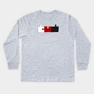 Puzzle Pieces Kids Long Sleeve T-Shirt